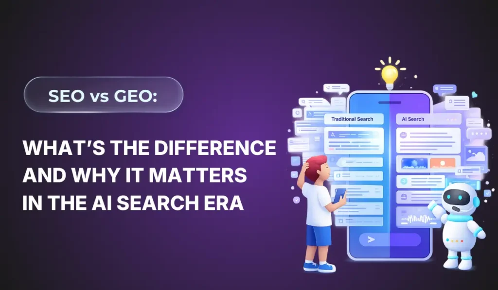 SEO vs GEO: What’s the Difference and Why It Matters in the AI Search Era